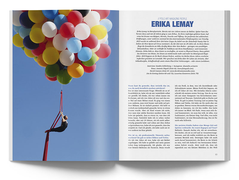 Pole Art Magazine Nr. 26 - Erika Lemay im Interview